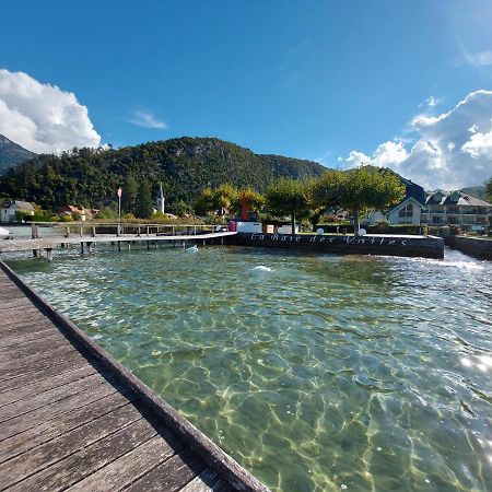 Au Bord Du Lac D'Annecy, Logement Type Loft, Dans Residence Avec Plage Et Ponton Privee دْوا المظهر الخارجي الصورة