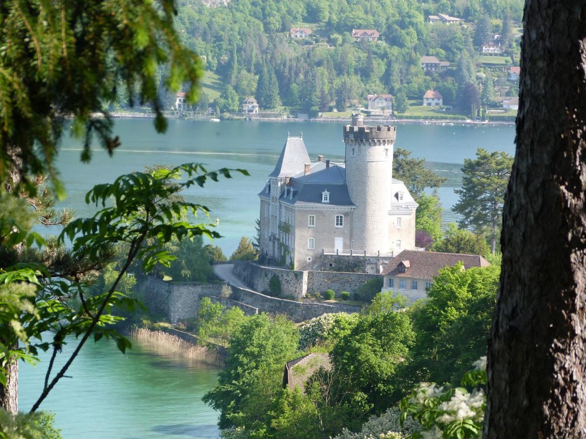 Au Bord Du Lac D'Annecy, Logement Type Loft, Dans Residence Avec Plage Et Ponton Privee دْوا المظهر الخارجي الصورة