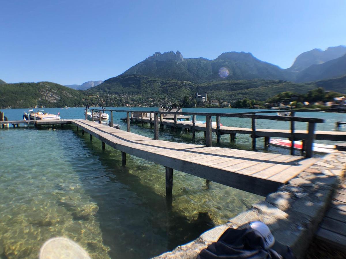 Au Bord Du Lac D'Annecy, Logement Type Loft, Dans Residence Avec Plage Et Ponton Privee دْوا المظهر الخارجي الصورة