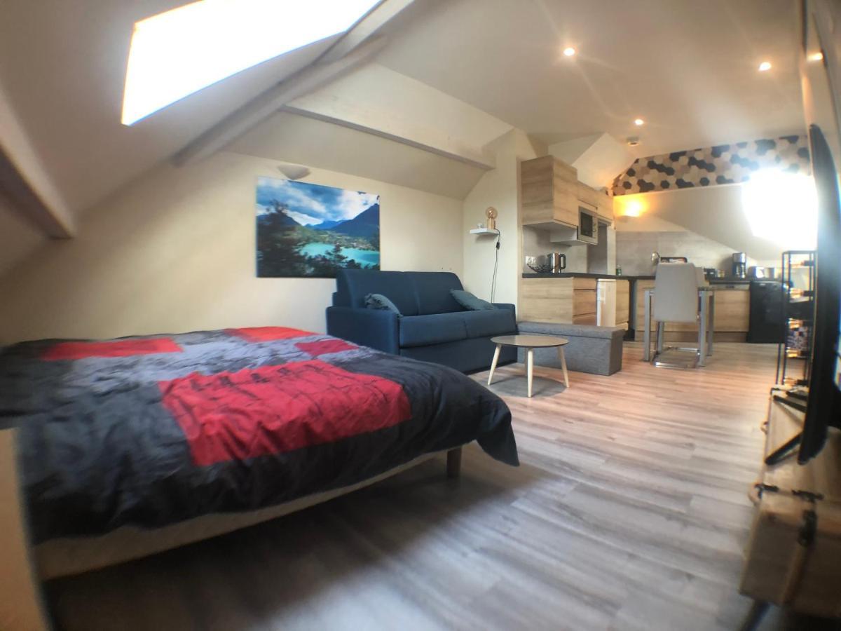 Au Bord Du Lac D'Annecy, Logement Type Loft, Dans Residence Avec Plage Et Ponton Privee دْوا المظهر الخارجي الصورة