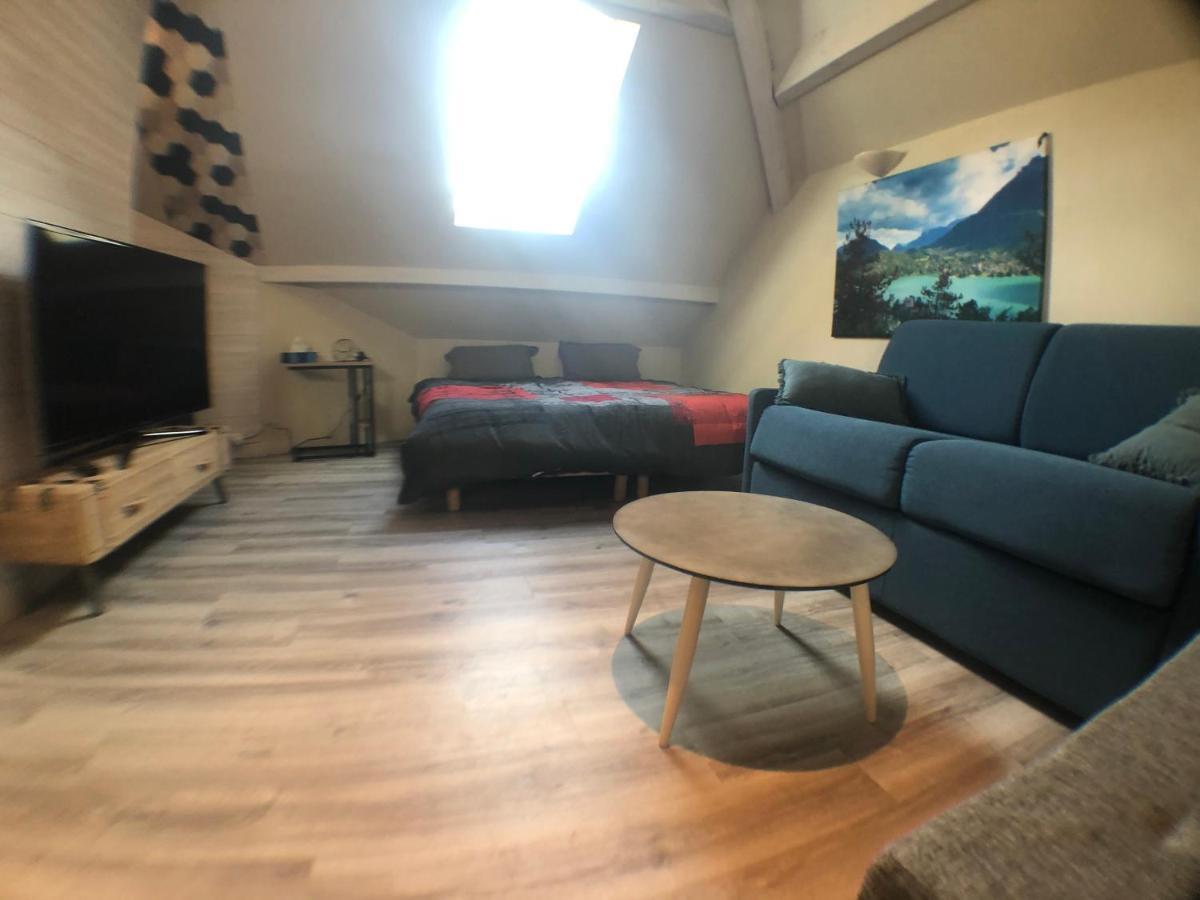 Au Bord Du Lac D'Annecy, Logement Type Loft, Dans Residence Avec Plage Et Ponton Privee دْوا المظهر الخارجي الصورة