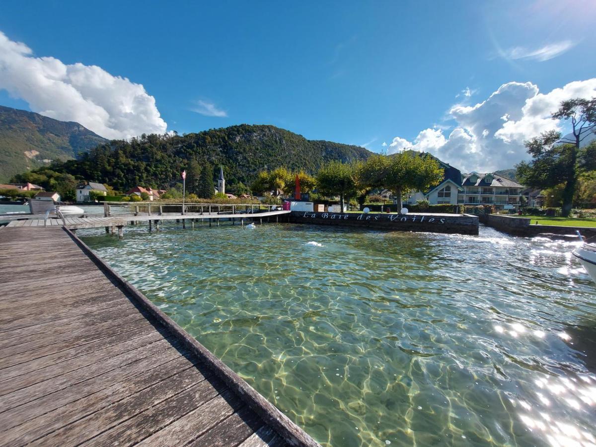 Au Bord Du Lac D'Annecy, Logement Type Loft, Dans Residence Avec Plage Et Ponton Privee دْوا المظهر الخارجي الصورة
